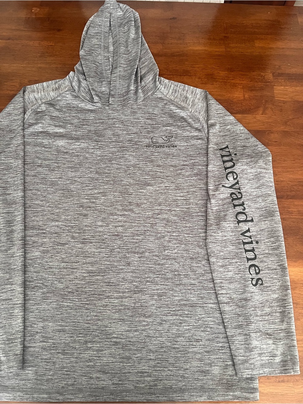Vineyard Vines Gray Heather Performance Hoodie